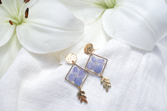 Boucles d'Oreilles Hortensia