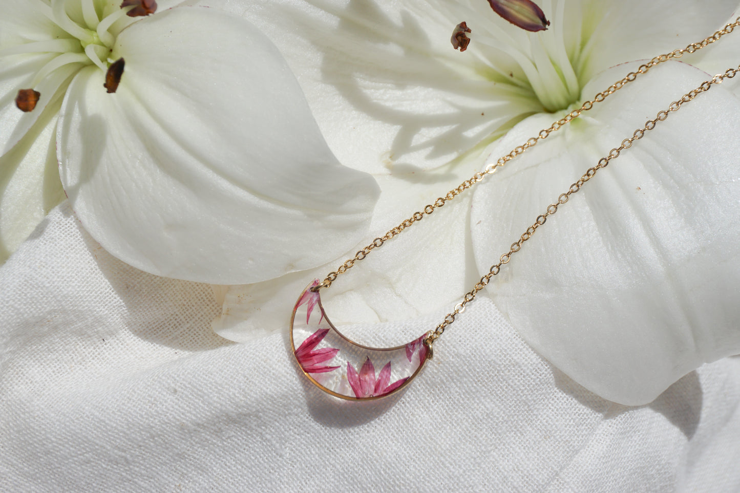 Collier Lune de Bleuet