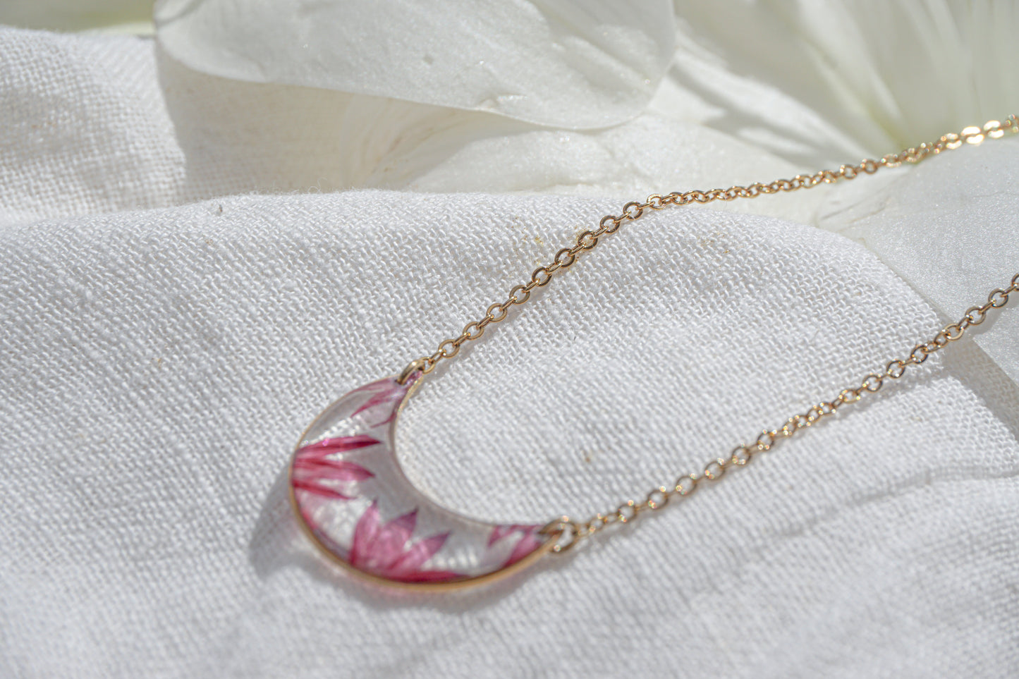Collier Lune de Bleuet