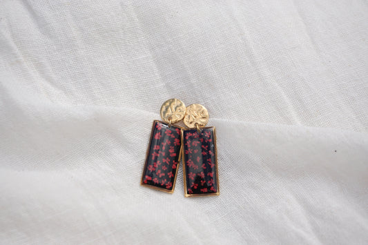 Boucles d'Oreilles Fleur de Carotte