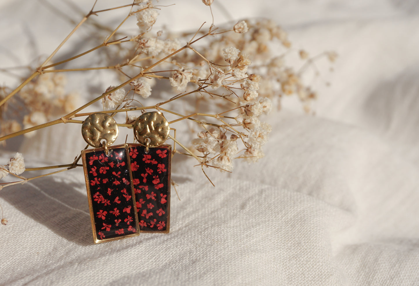 Boucles d'Oreilles Fleur de Carotte