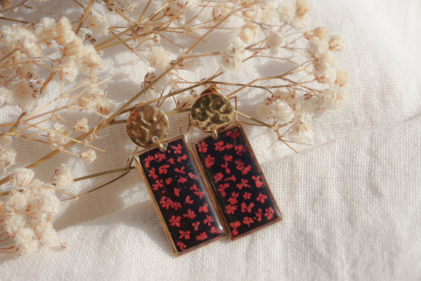 Boucles d'Oreilles Fleur de Carotte