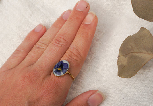 Bague Pensée Violette