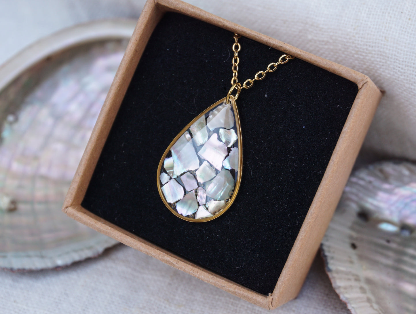 Collier Goutte d'Ormeaux
