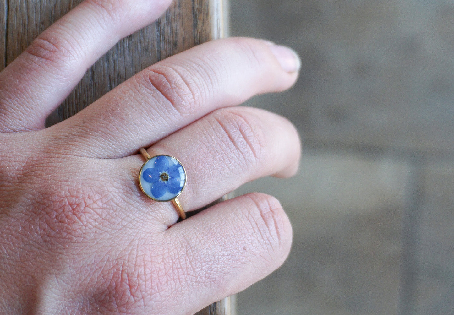 Bague Fleur de Myosostis