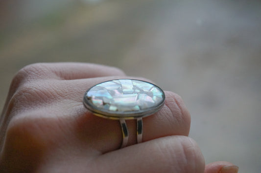 Bague Grand Ovale Ormeaux