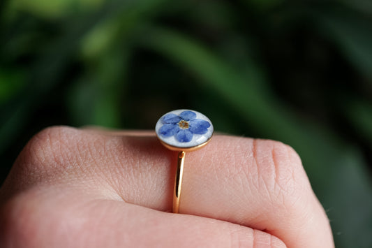 Bague Fleur de Myosotis
