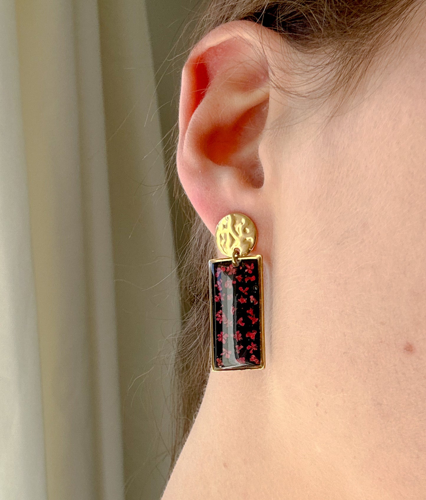 Boucles d'Oreilles Fleur de Carotte
