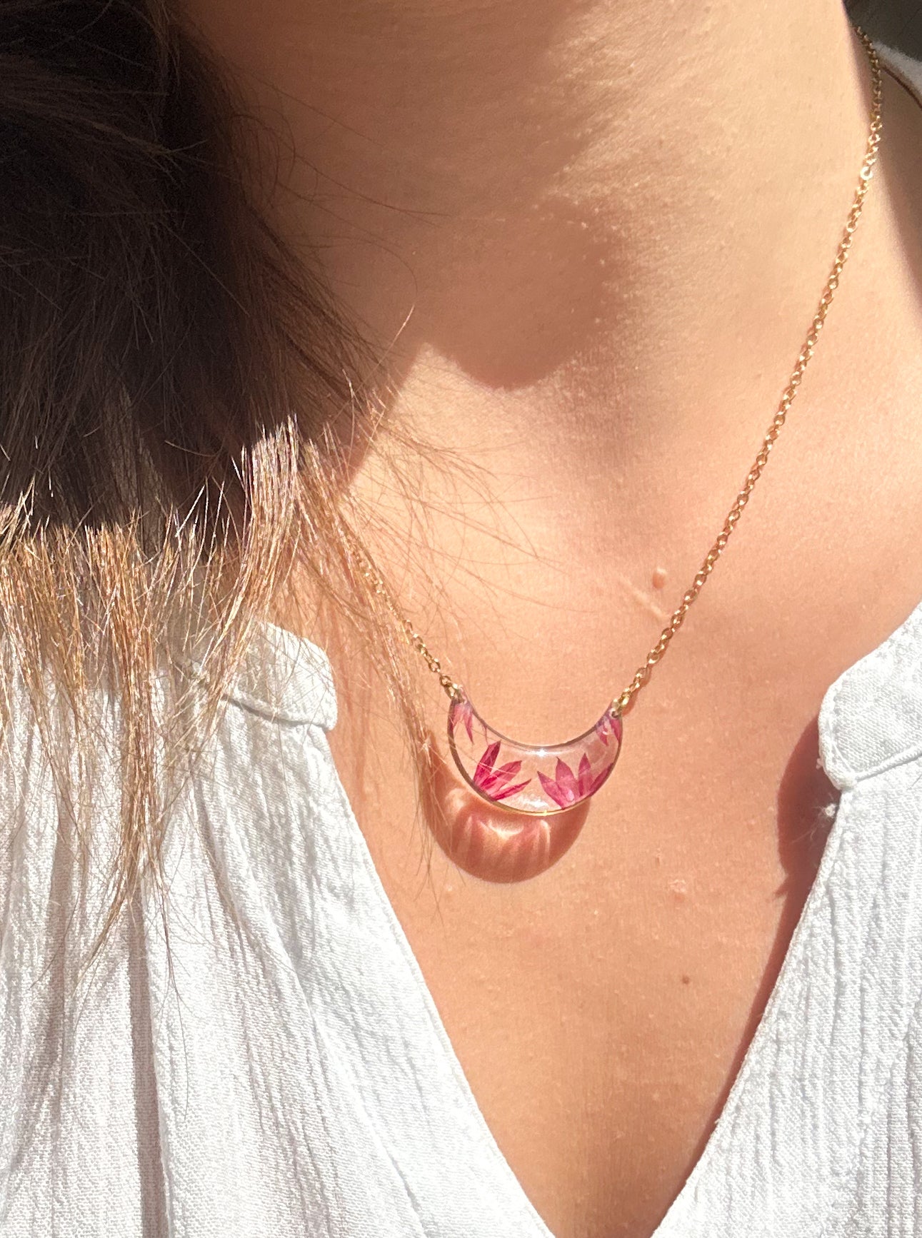 Collier Lune de Bleuet