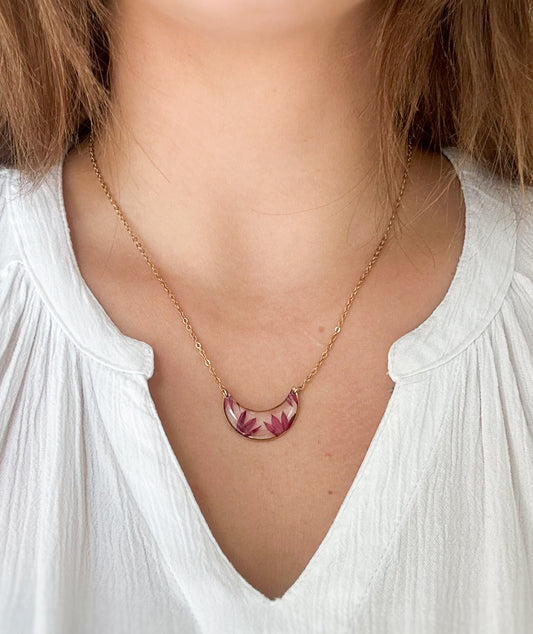 Collier Lune de Bleuet