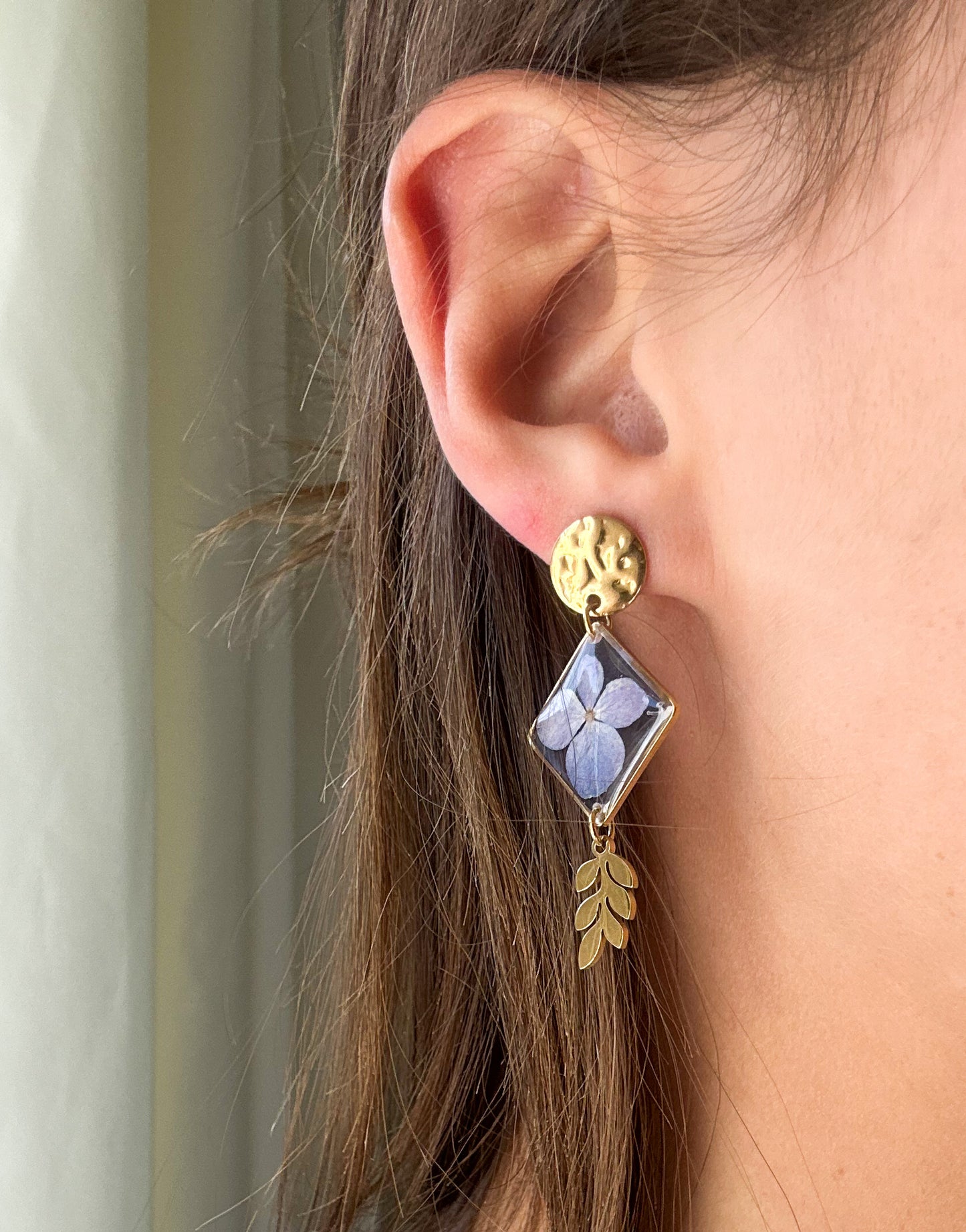 Boucles d'Oreilles Hortensia