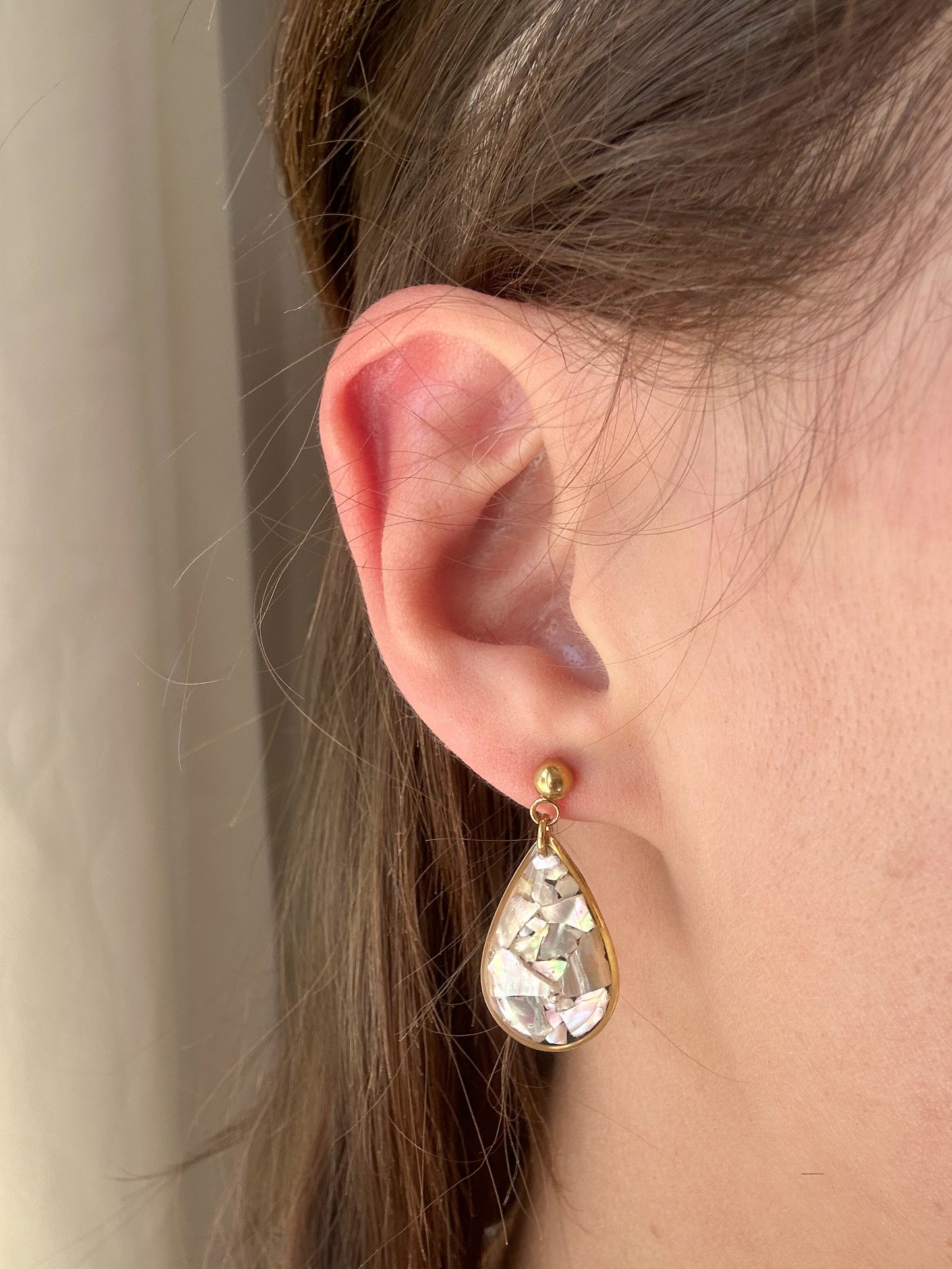 Boucles d'Oreilles Gouttes d'Ormeaux