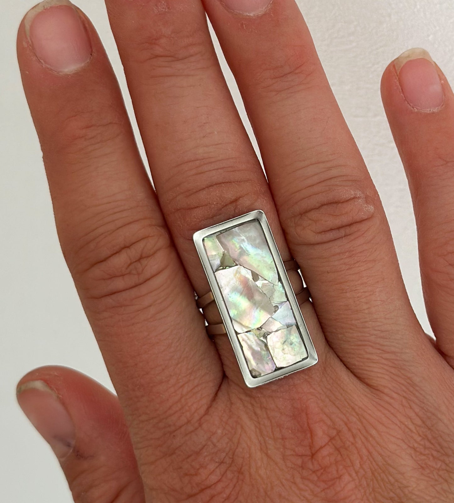 Bague Rectangulaire Ormeaux