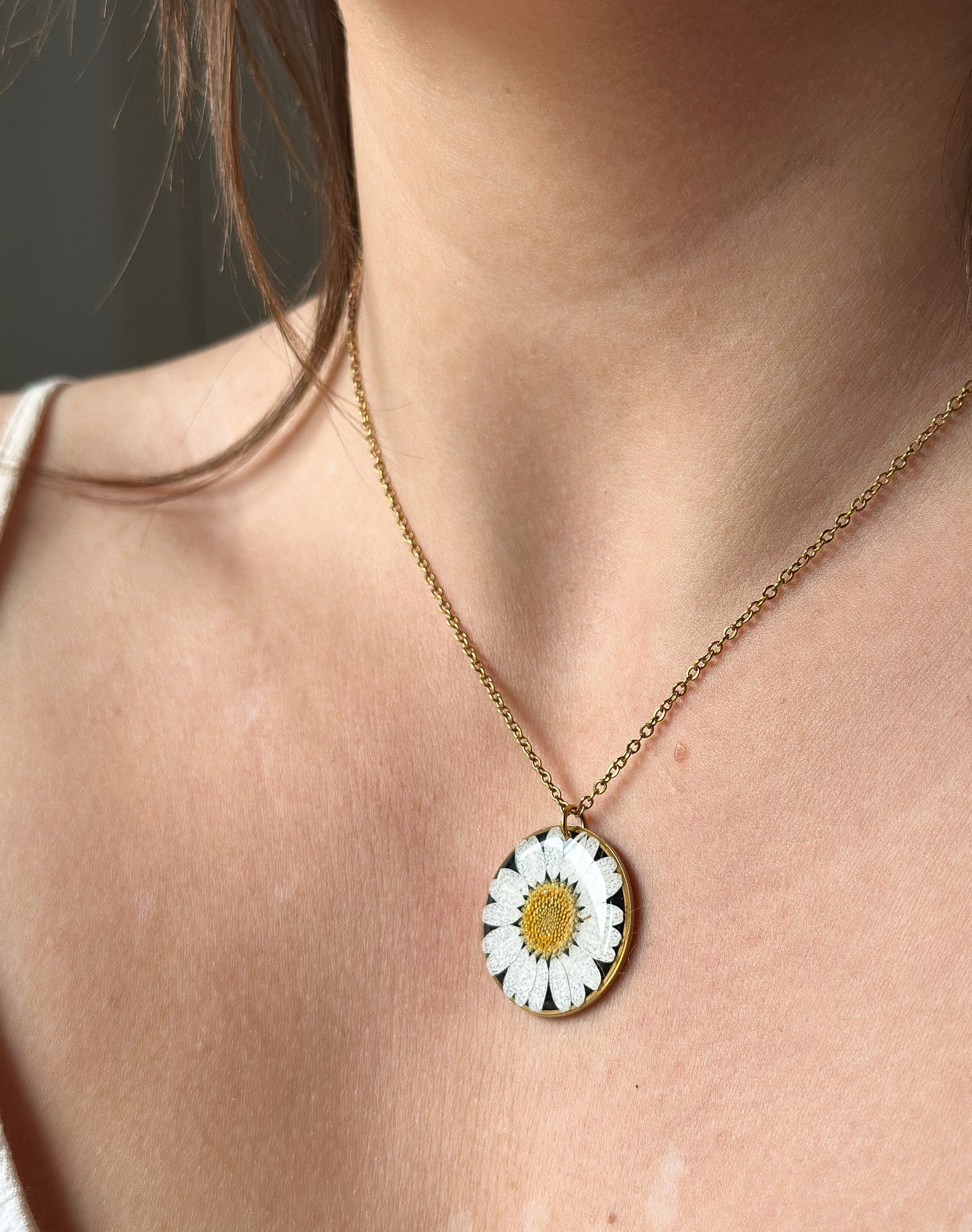 Collier Marguerite Noir