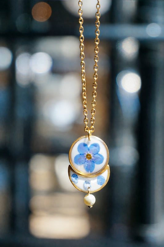 Collier Myosostis Vintage