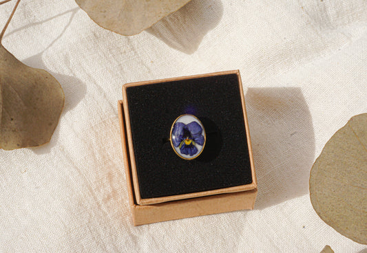 Bague Pensée Violette