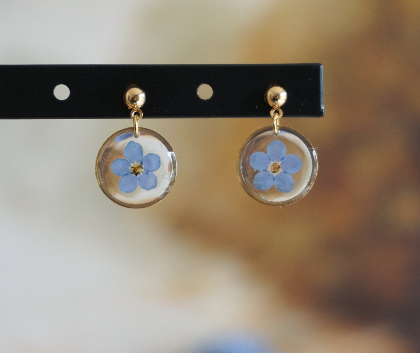 Boucles d'Oreilles Myosotis