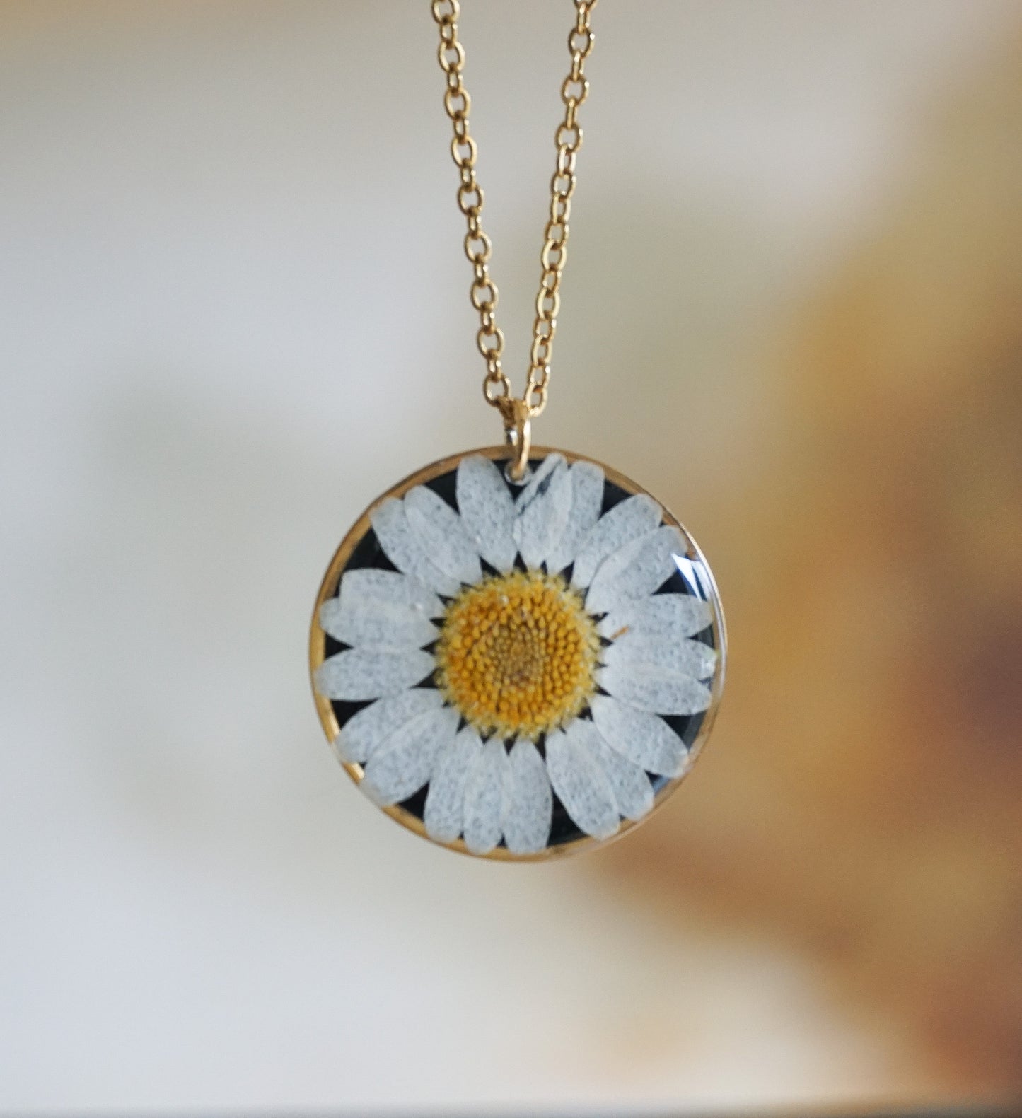 Collier Marguerite Noir