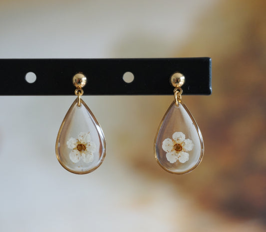 Boucles d'Oreilles Goutte de Spirée