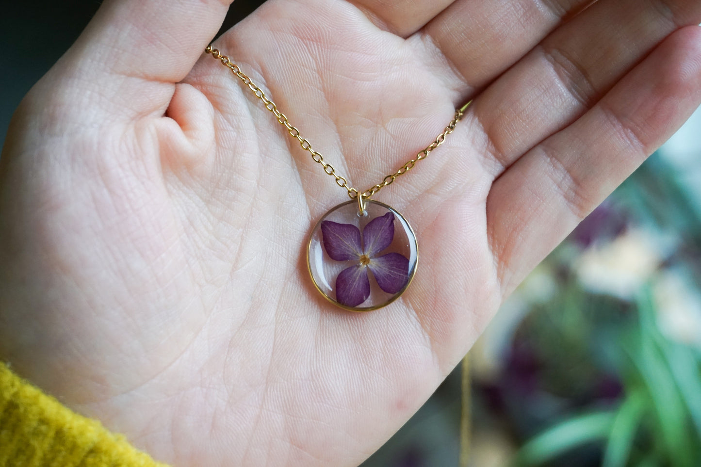 Collier Hortensia Violet