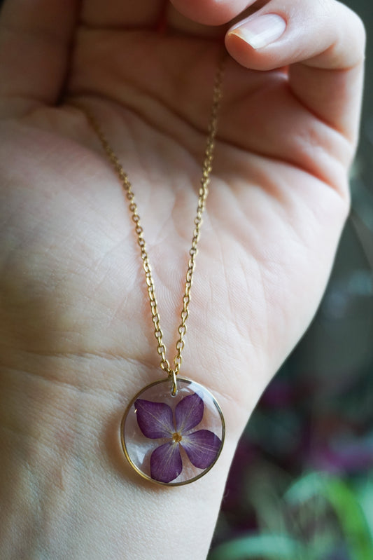 Collier Hortensia Violet