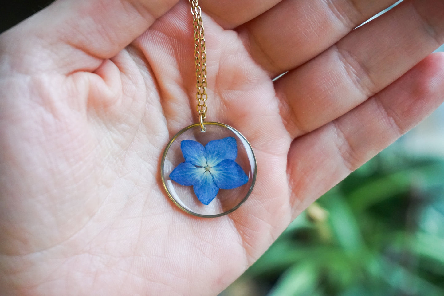 Collier Hortensia Bleu