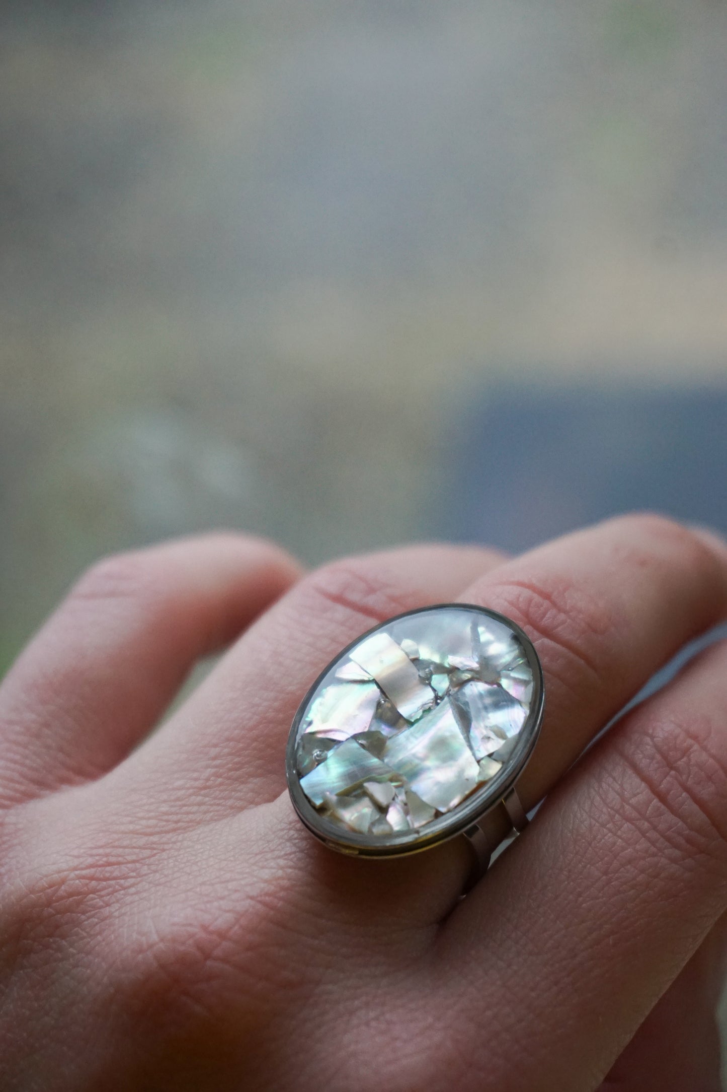 Bague Grand Ovale Ormeaux