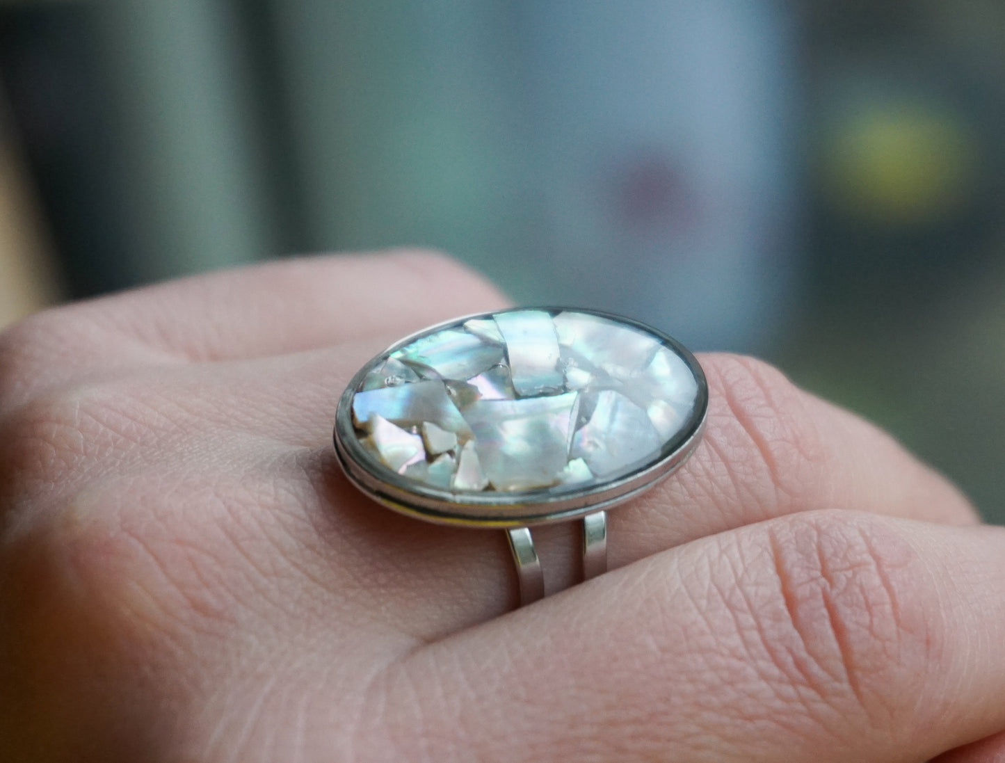 Bague Grand Ovale Ormeaux