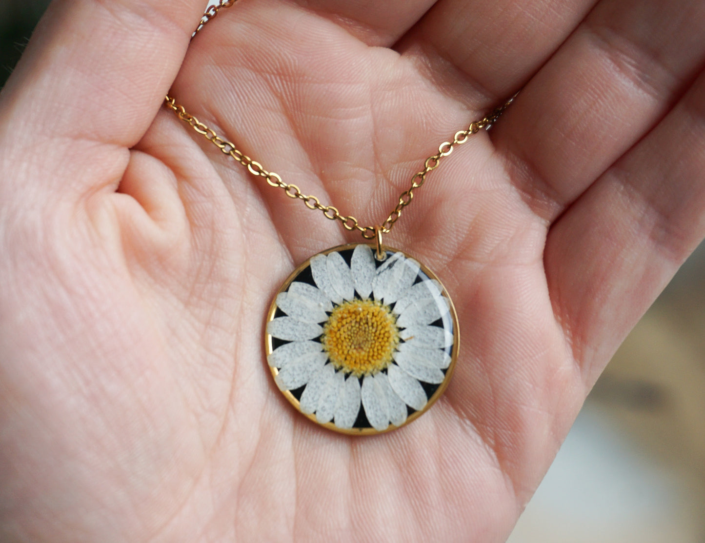Collier Marguerite Noir