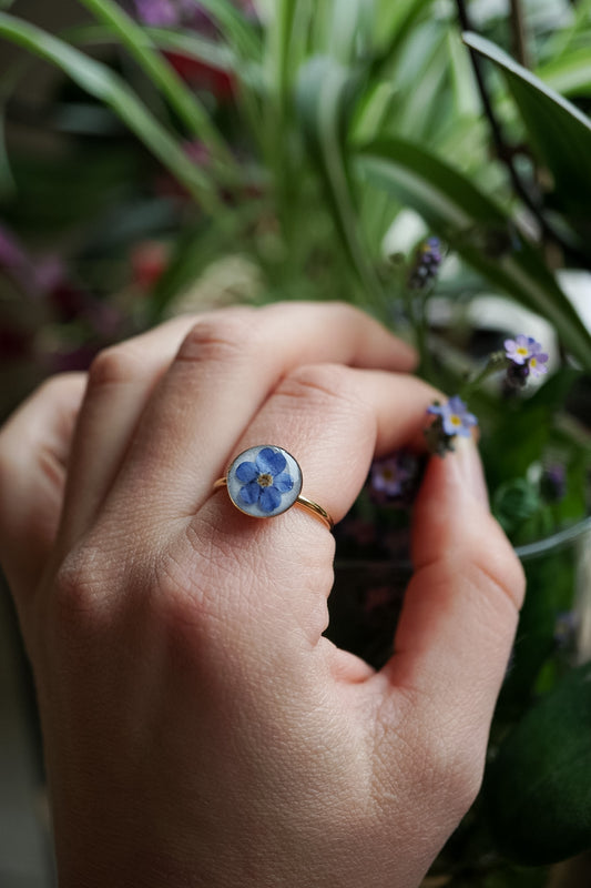 Bague Fleur de Myosotis