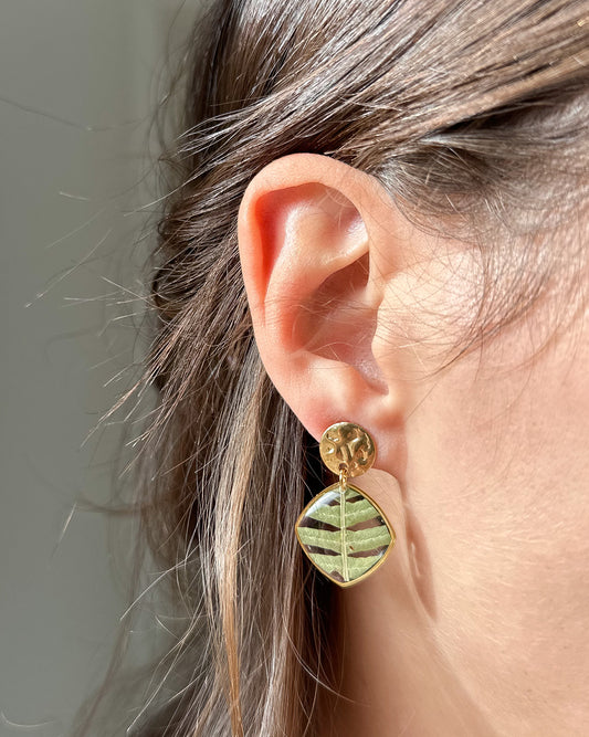 Boucles d'Oreilles Fougère