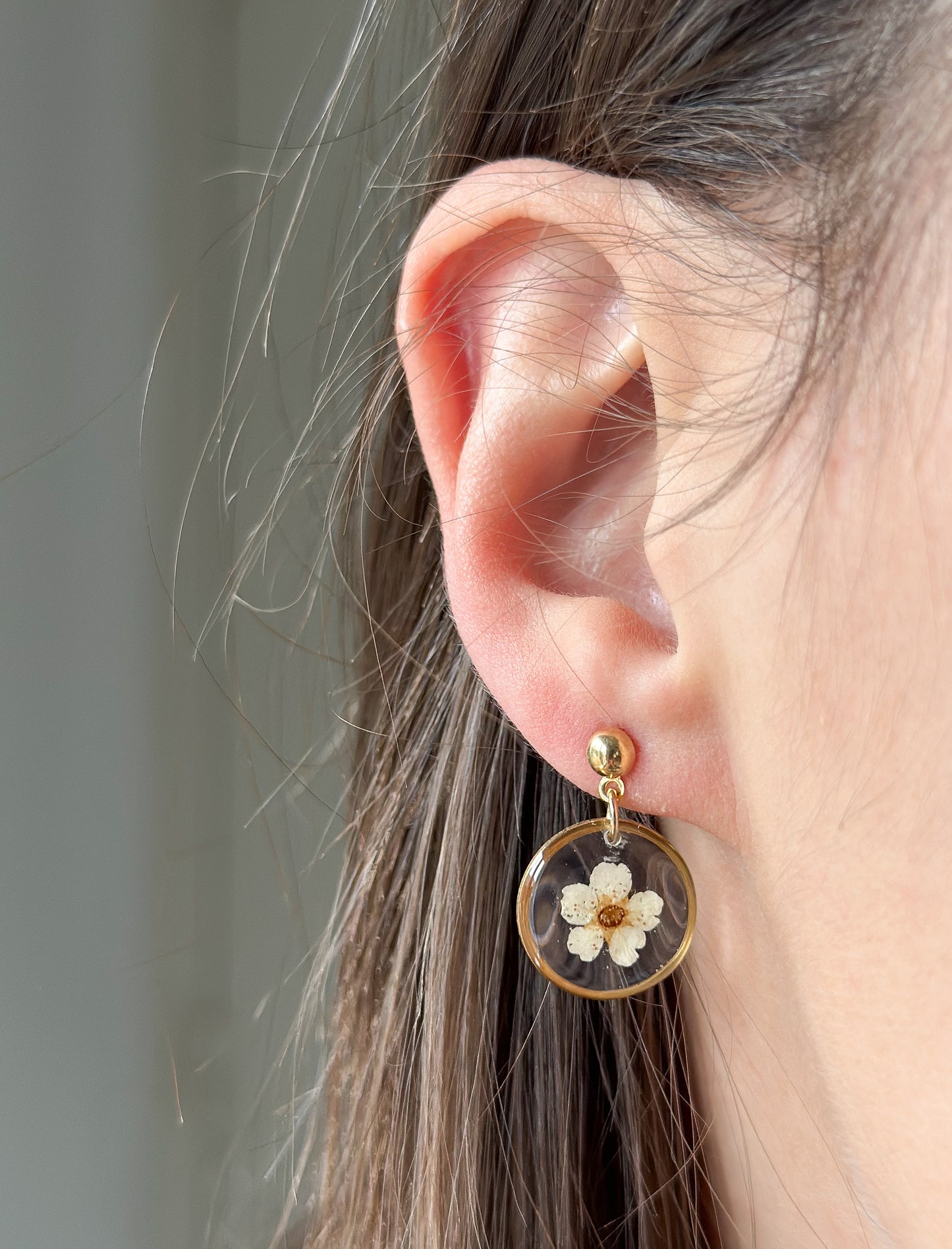 Boucles d'Oreilles Spirée Rondes